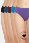 Rosaline Medium Rise Full Coverage Hipster Panty (Pack of 5) - Multicolor — thumbnail 1